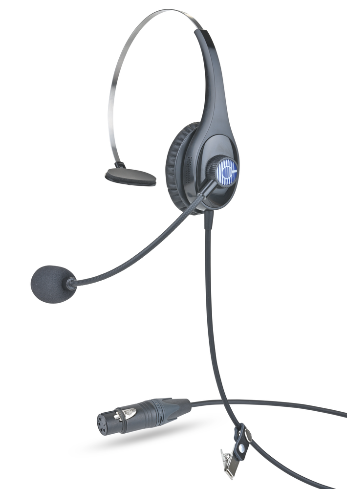 CC-28 Clear-Com Single Sided Intercom Headset to XLR4 Female - D2N