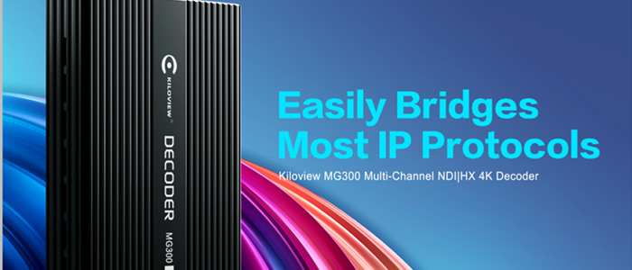 Kiloview MG300 Multi-Channel NDI|HX 4K Decoder Easily Bridges IP Protocols